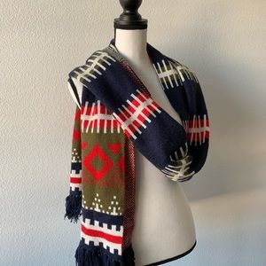 J.CREW FAIR ISLE STRIPE SCARF